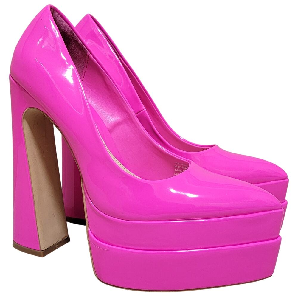 D'Amelio Women High Heel Platform Pump Heels Marlania Size US 6M Hot Pink